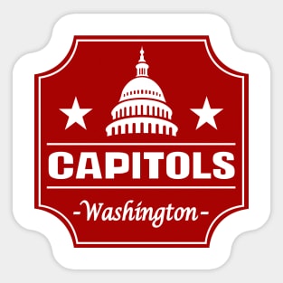 Retro Washington Capitols Basketball 1946 Sticker